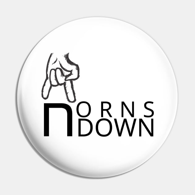 Horns Down Pin by O.M design