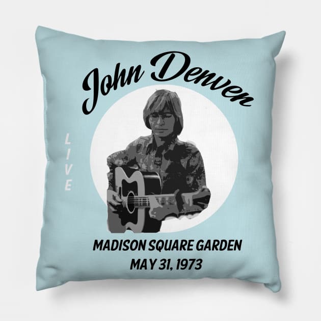 John Denver- Madison Square Garden Pillow by ocsling