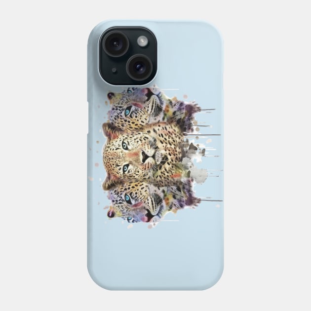 Watercolor Leopard Phone Case by ConnectingtoNature