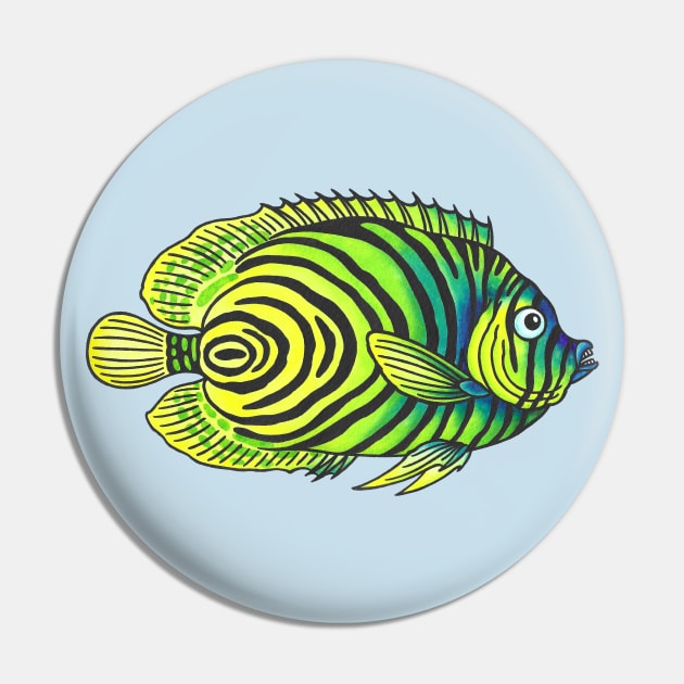 Psych Fish Pin by Jake B