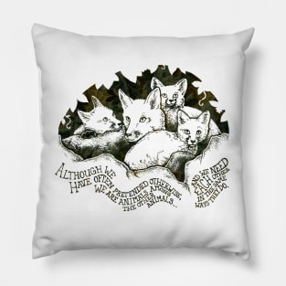 Fox Family Pillow