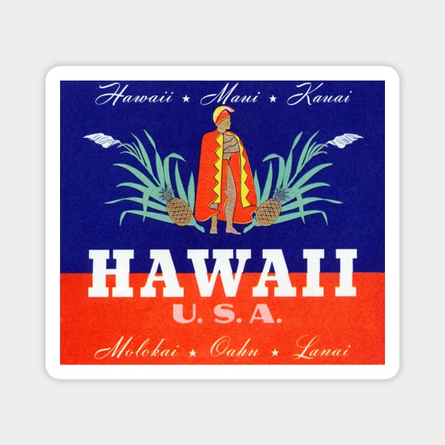 1959 Hawaii U.S.A. Magnet by historicimage