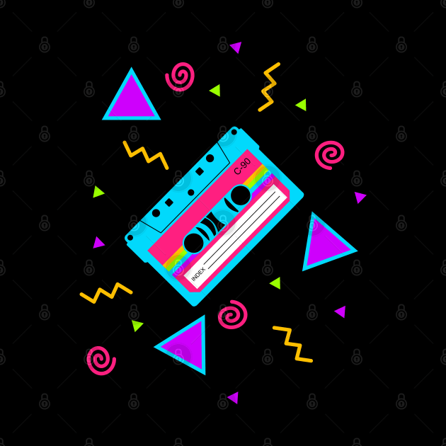 80s audio tape by ElectricPeacock