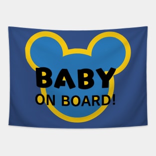 Cute Baby Boy On Board! Tapestry