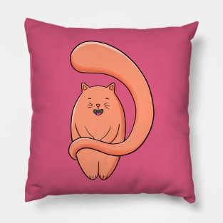 Satsuma the Orange, Big Tailed Cat Pillow