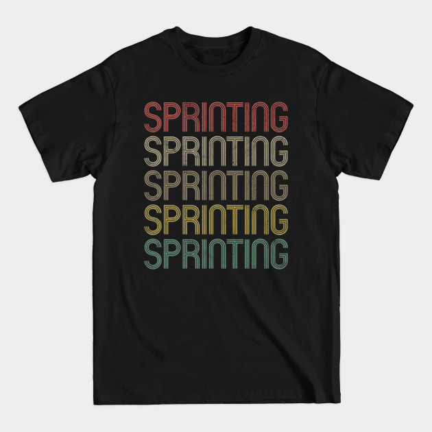 Discover Retro Style Sprinting Design - Sprinting - T-Shirt