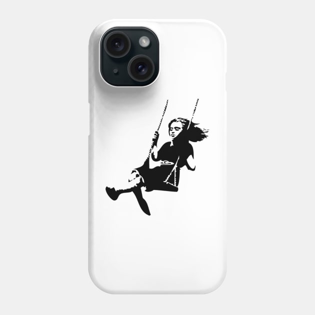 A girl on a swing Phone Case by lllucifercat
