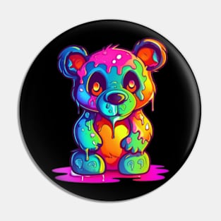 Grunge Teddy Bear Pin