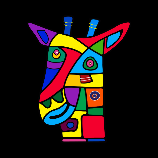 Funky Giraffe by Mister Graphics