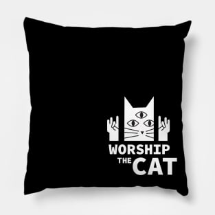 Worship the Cat Pillow