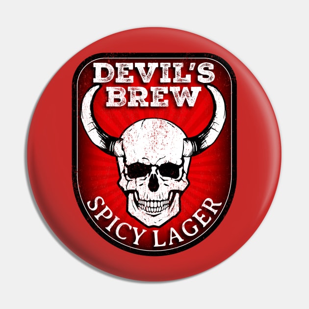 Devil's Brew Spicy Lager Pin by Graphico