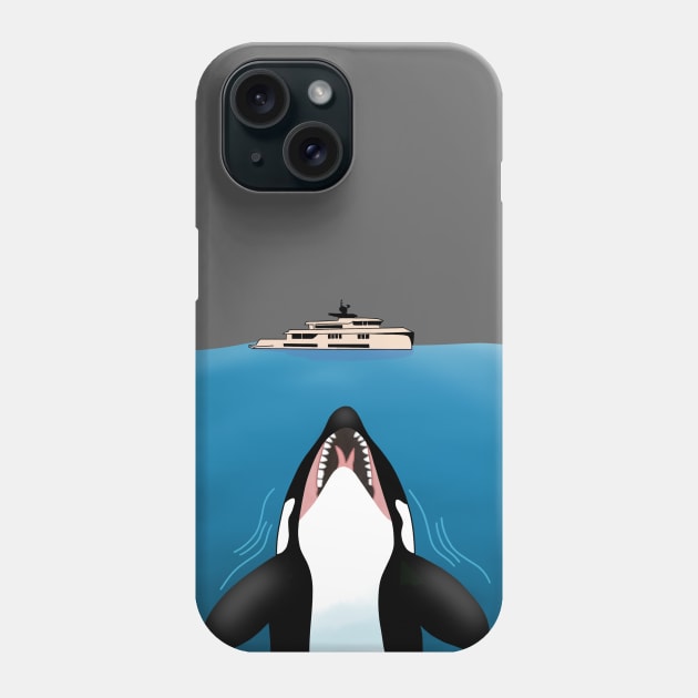 Orca and The Yacht Phone Case by Johadesigns