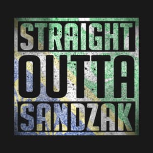 Sandzak Power, Vintage Straight Outta Sandzak T-Shirt