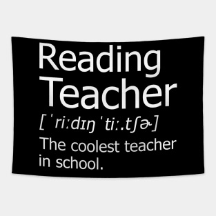 Funny Reading Teacher Meaning T-Shirt Awesome Definition Classic Tapestry