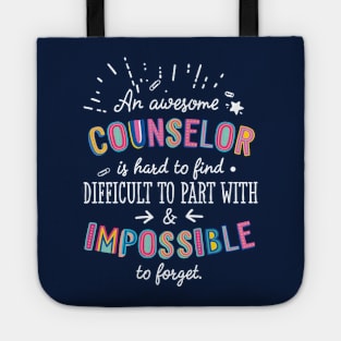 An awesome Counselor Gift Idea - Impossible to Forget Quote Tote