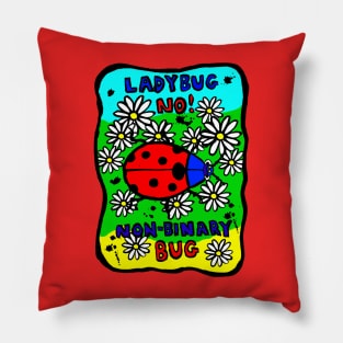 Non-binary Bug Pillow