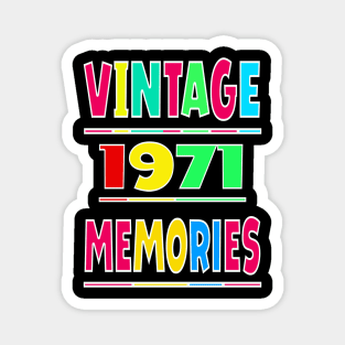 Vintage 1971 Memories Magnet