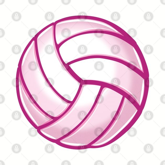 Pink volleyball by PnJ