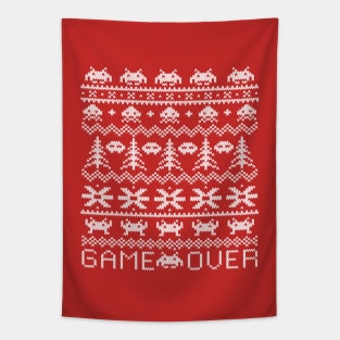 Ugly Sweater Invaders Tapestry