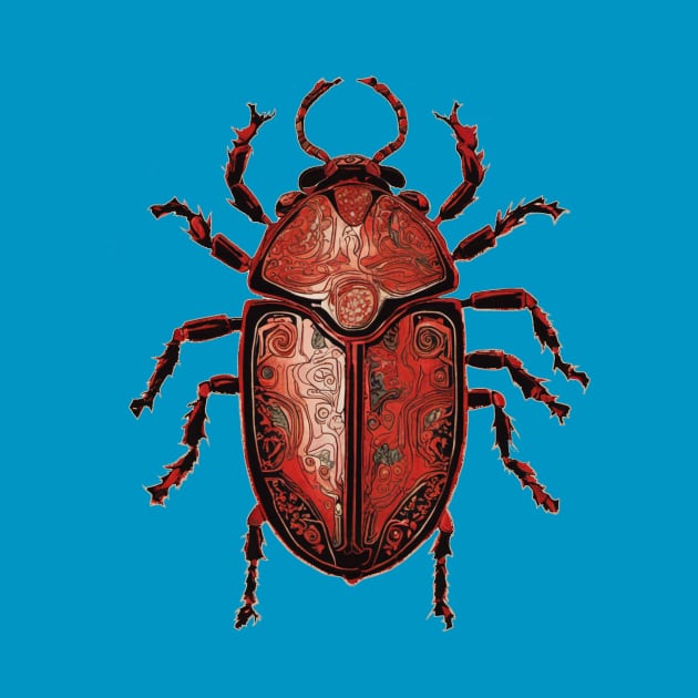 Red Scarab Beetle by Sundog Designs