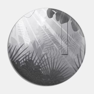 Black and White jungle Pin