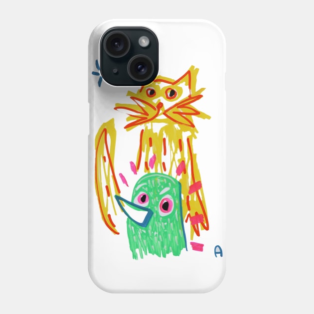 cat Phone Case by Angel Rivas