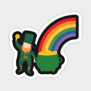 Pot Of Gold At The End Of A Rainbow Magnet