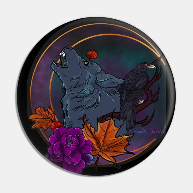 Blue moon howl Pin by theroseandraven