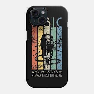 Music vintage everywhere Phone Case