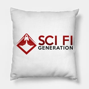 Sci Fi Generation rocket logo Pillow