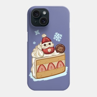 Santa Strawberry Cake Phone Case