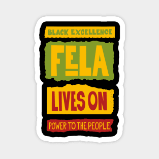 Fela Kuti Tribute Illustration: Black Excellence Lives On Magnet