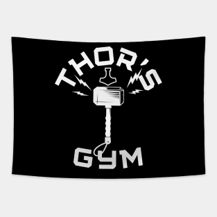 Viking God Thor's Gym Club Tapestry