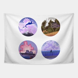 Calm Scenery Set Tapestry