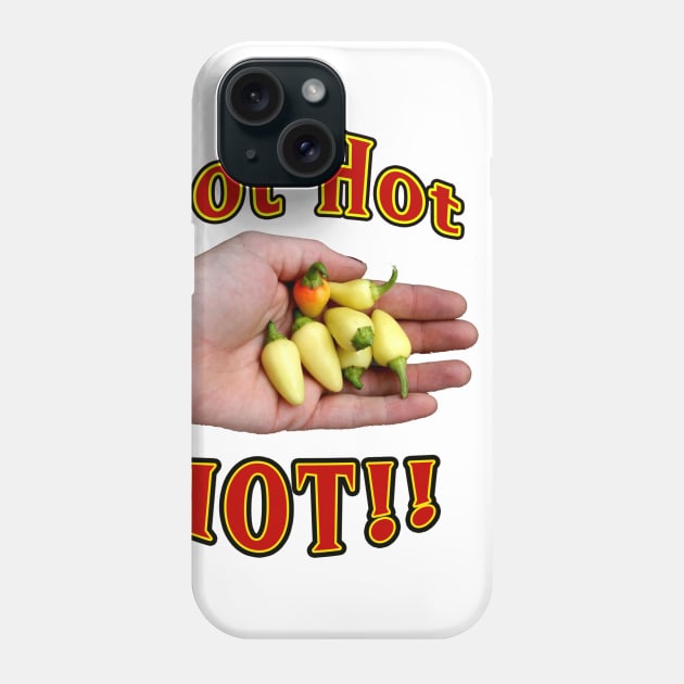 Hand with hot peppers Phone Case by Made the Cut