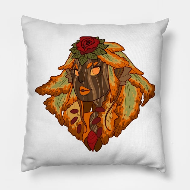 Autumn Fairy Pillow by kickingshoes