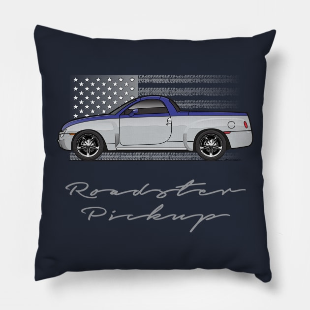 Silver and Blue Pillow by JRCustoms44