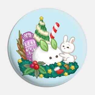 Bunny Christmas Snow Pin