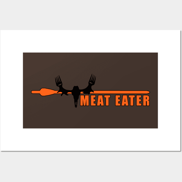 Meat eater loves hunting deer rifle Art Print by VIP Prime