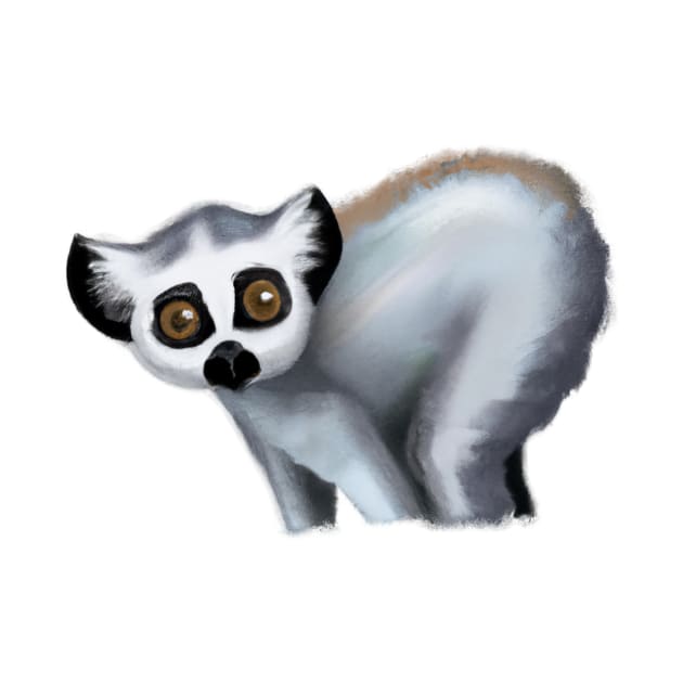 Cute Lemur Drawing by Play Zoo