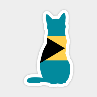 Bahamas Cat Flag Magnet