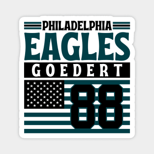 Philadelphia Eagles Goedert 88 American Flag Football Magnet