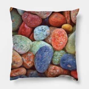 Pebbles at seashore / beach Pillow