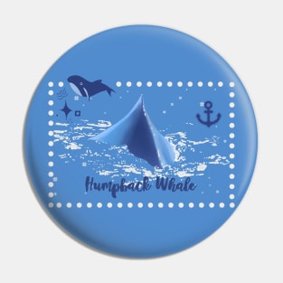 Humpback whale Pin