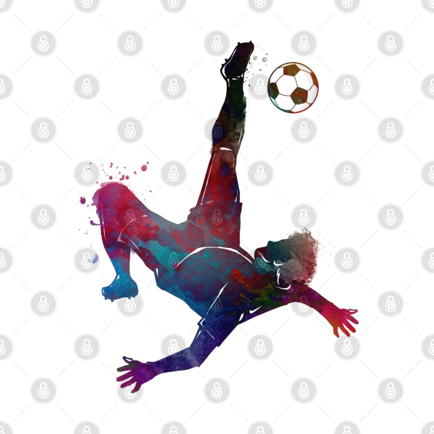 Football player sport art #football #soccer by JBJart