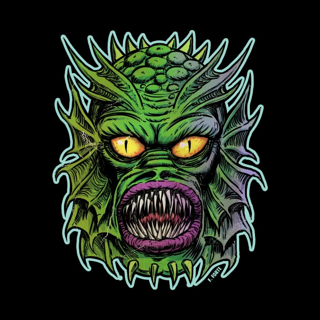 Swamp Creature Frankenhorrors Vintage monster movie graphic by AtomicMadhouse