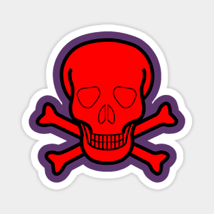 Skull red Magnet