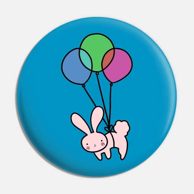 Balloon Bunny Pin by saradaboru