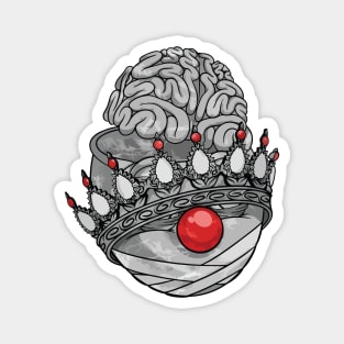 King's Crown - Silver Egg Magnet