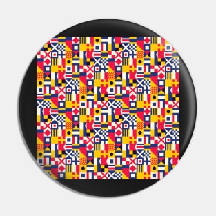 Flag Semaphore Pattern Pin